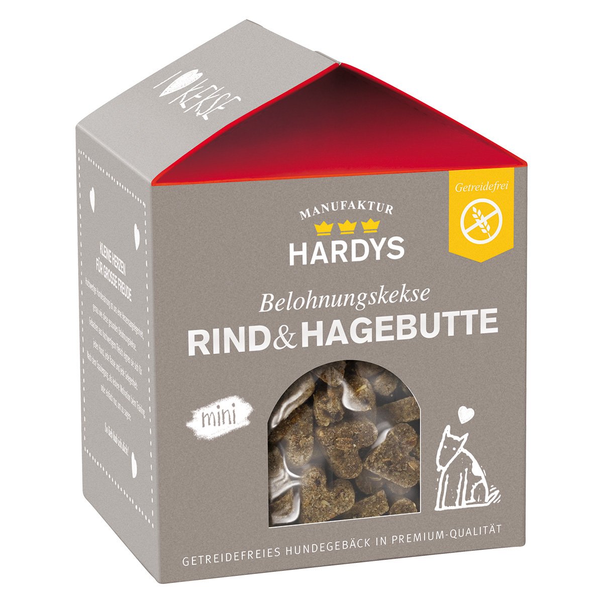 HARDYS Belohnungskekse, Rind & Hagebutte, Mini, 1 x 125 g - glücksthaler.ch